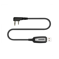 Two-way  Programming Cable  for Baofeng UV-5R Driver With CD Software  for Baofeng Uv-82 Gt-3 888S Ten4 F9+ Radio Walkie Talkie
