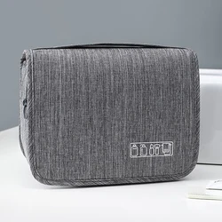 Portable Toiletry Washbag with Hanging Hook Waterproof Women Bathroom Cosmetic Storage Bag Large Capacity Travel Men Makeup Case