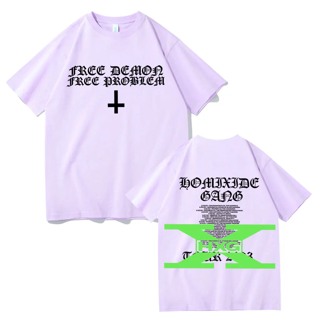 Rapper Homixide Gang Shot or Not Graphic T-shirt Playboi Carti