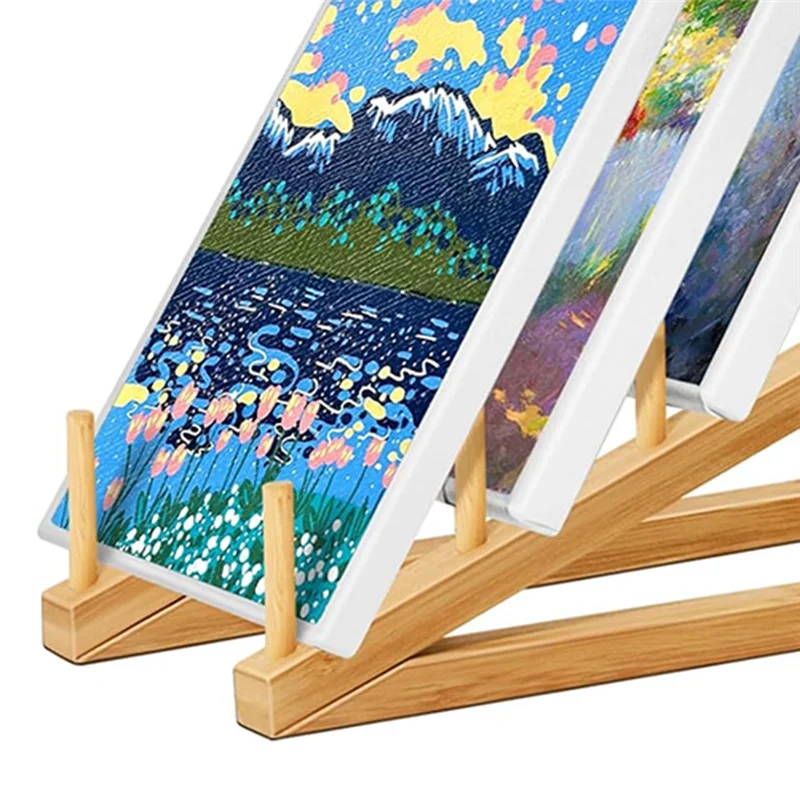 NEW-Small Art Drying Rack, Art Storage Rack,5 Layers Paint Display Rack Storage Stand For Canvas Boards, For Painting Canvas