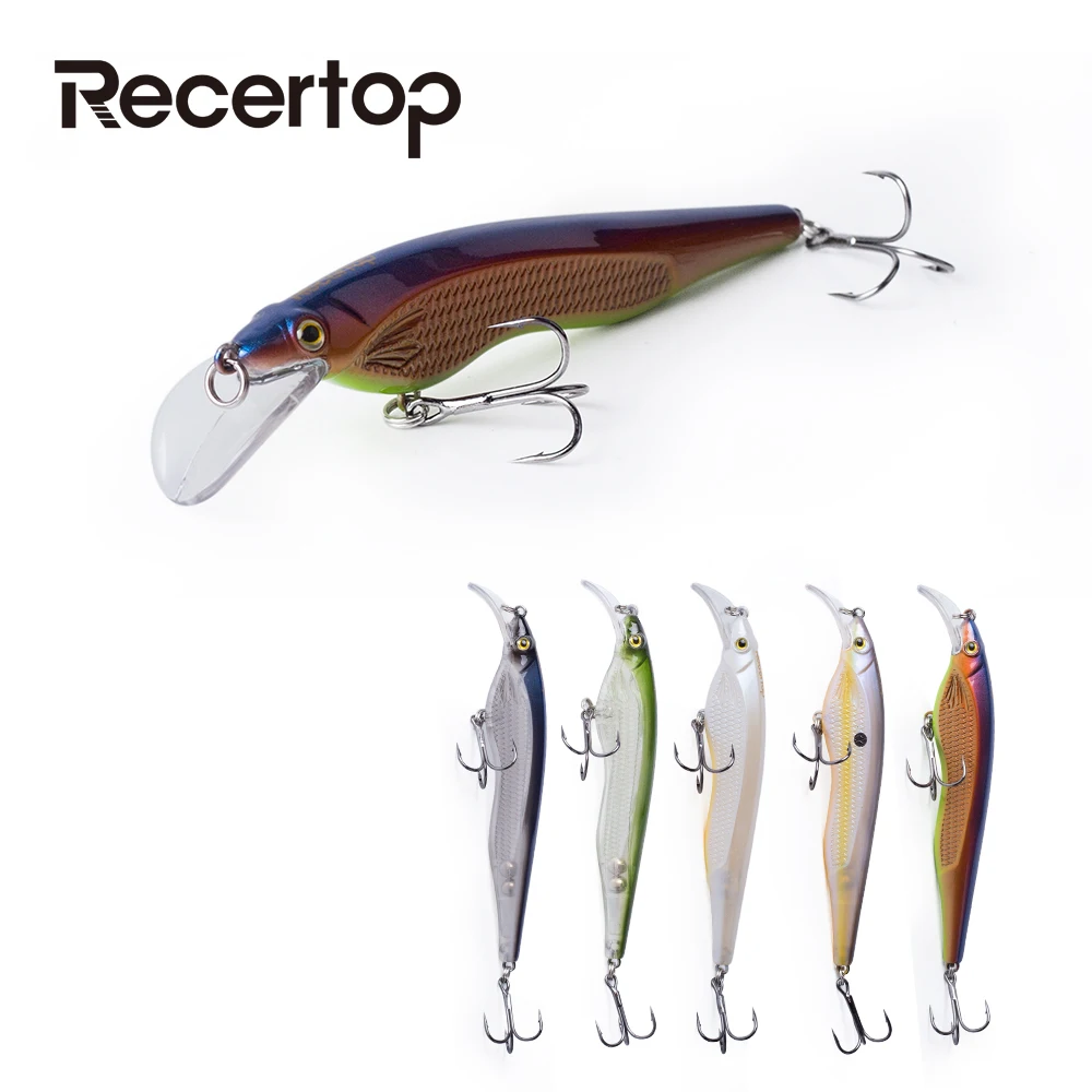 

Recertop Minnow Fishing Lure 110mm/13g Floating Hard Bait Wobbler Jig Bait Crankbait Carp Bass Pesca Fishing Tackle SwimBait