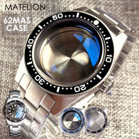 62MAS MOD Diving Watch Case for NH34 NH35 NH36 NH38 NH70 NH72 ETA2824 PT5000 SW200 AR Coating Arched Sapphire 30BAR Waterproof