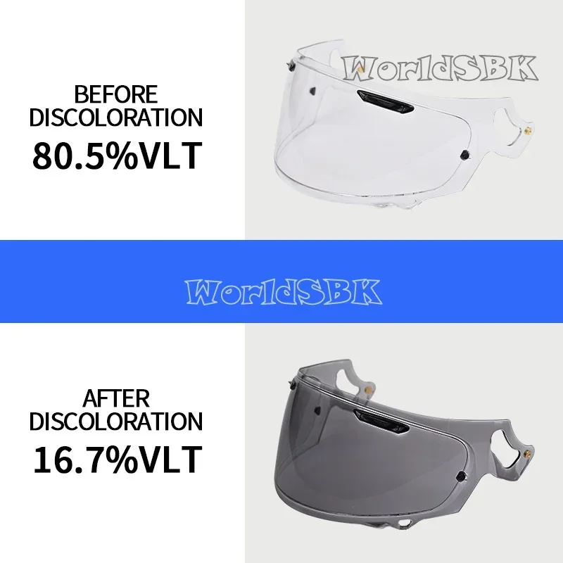 Photochromic Visor for ARAI RX-7X RX7X CORSAIR-X RC RX-7V RX7V RAPIDE-NEO XD VAS-V ASTRO-GX QUANTUM-X SIGNET-X CHASER-X QUANTIC