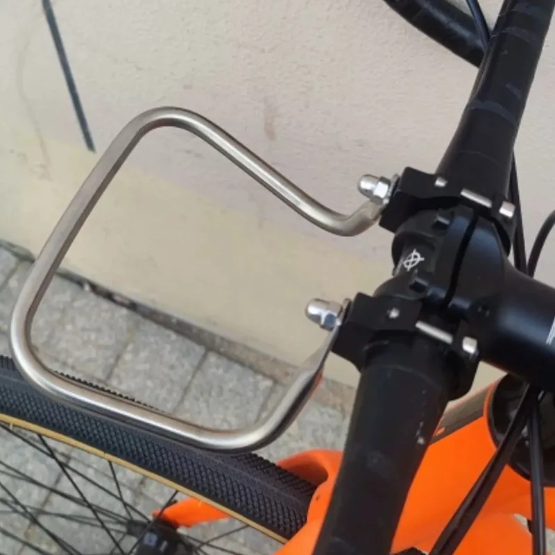 Sturdy Front Bikes Rack Stainless Bicycles Luggage Carrier Rust Proof Bicycle Carriers Universal Handlebar Bike Accessories