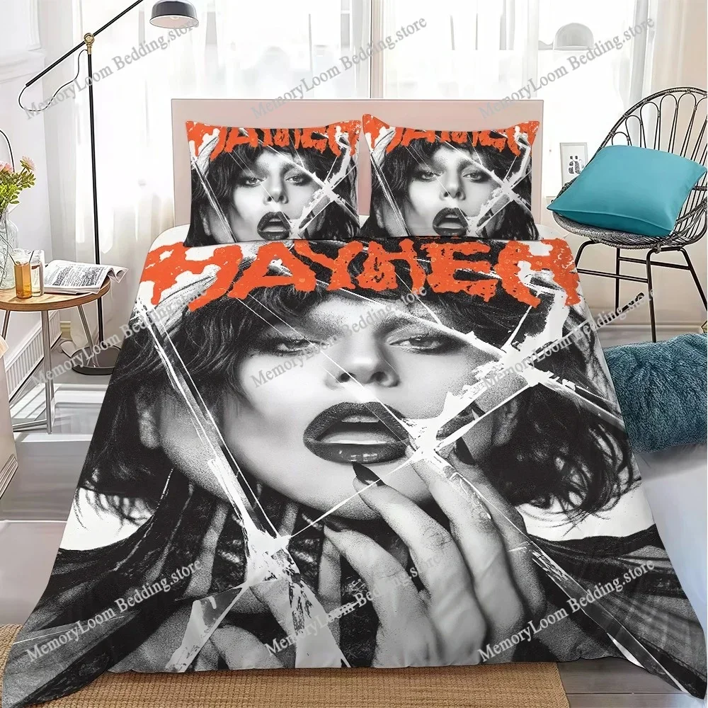 

Hot Singer L-Lady Gaga Mayhem Duvet Cover Set Home Style Bedding Soft Laundry Cotton Bed Student Dormitory Gift Home Textile963