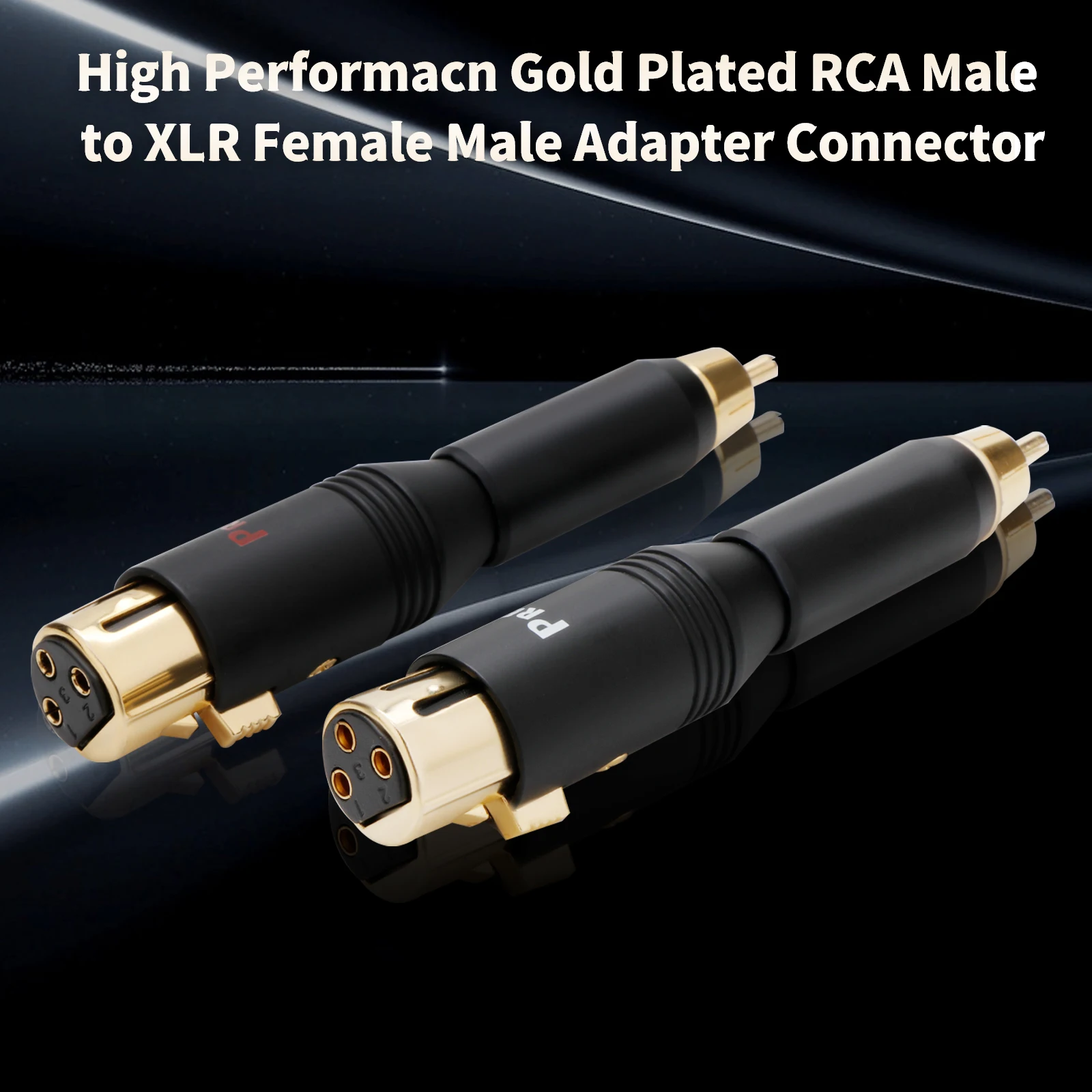 Hifi Audio RCA Stecker auf XLR Buchse/Stecker Adapter Stecker für Verstärker 2 Stecker 2 Buchse – Detail 7
