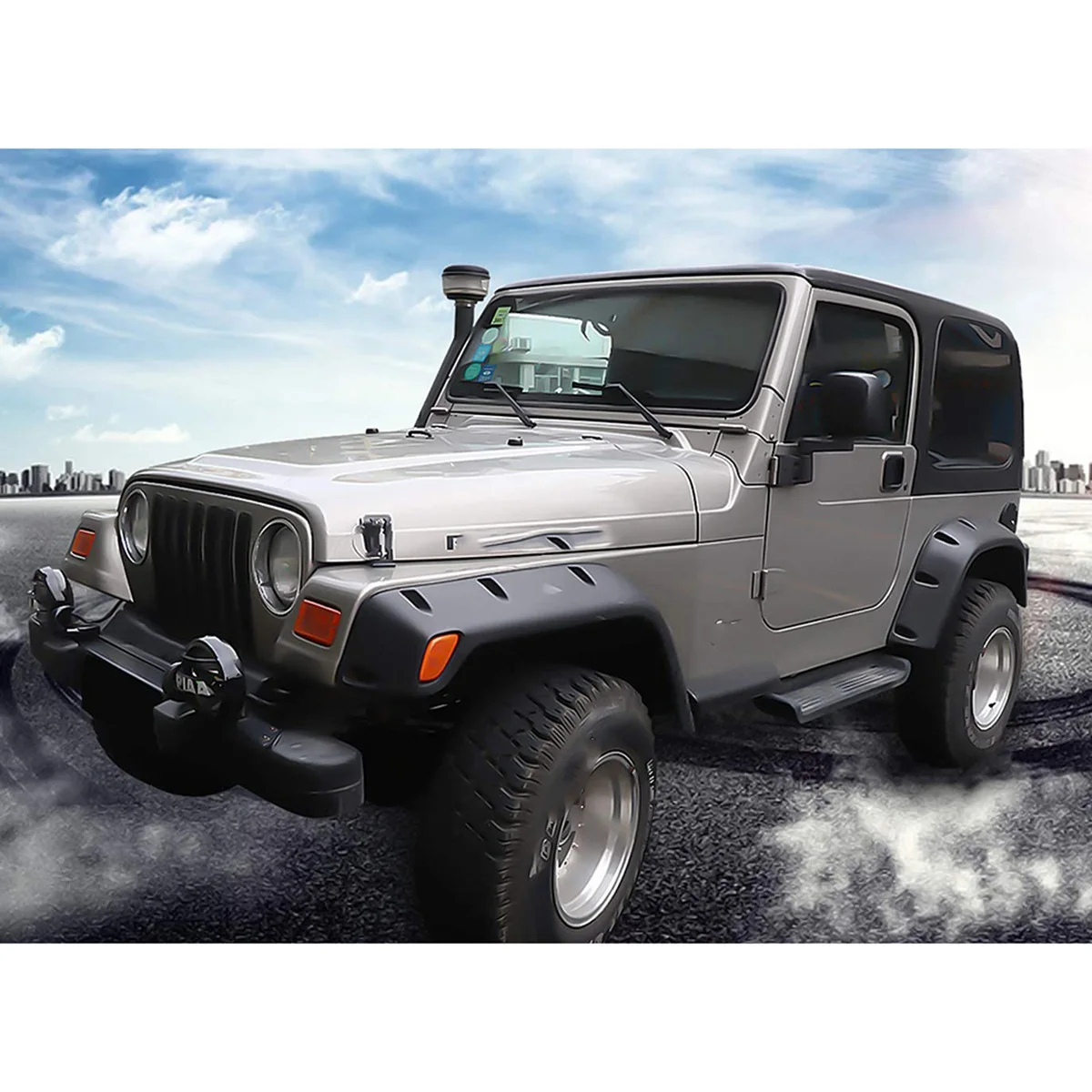 TJ Hood Latches for Jeep Wrangler TJ 1997-2006 Locking Hood Latch, Eliminate Hood Flutter Bounce,