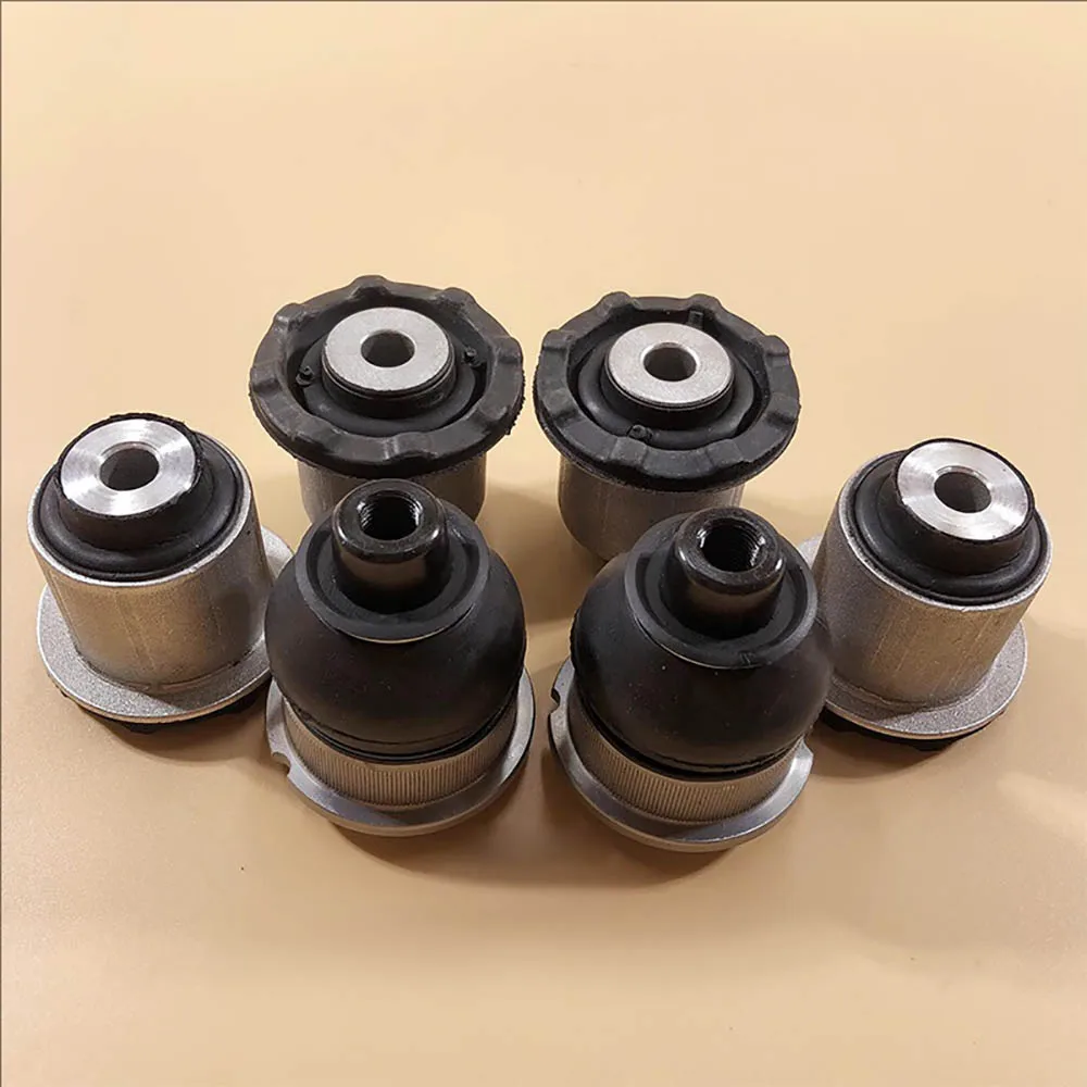 6PCS Front Control Arm Bushing Kit For Rolls-Royce Ghost Wraith 31126852998 31216853001 31216853002