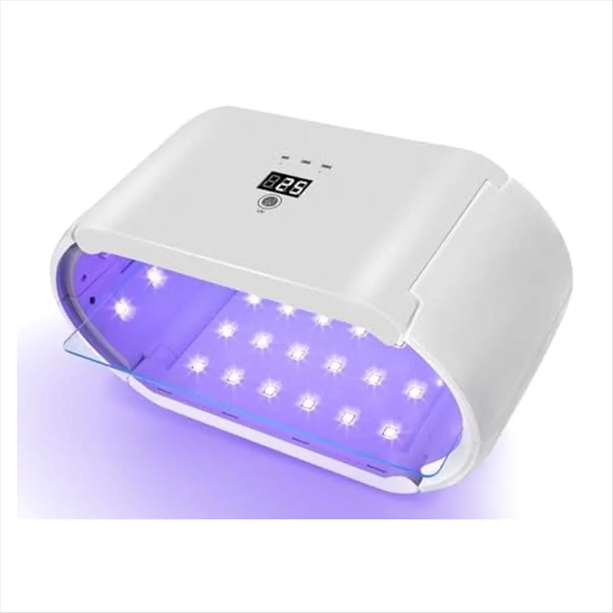 MALL Enhanced Uv Light for Resin-Two-Sided with Digital Display Timer 48 LED Uv Resin Light,Foldable Uv Resin Curing EU Plug