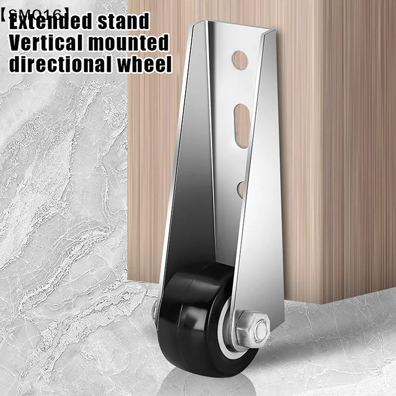 Silent Furniture Side Mounted Direction Door Roller Support Moving Wheel With Screws Multi-function Stainless Steel Pulley【SMQ】