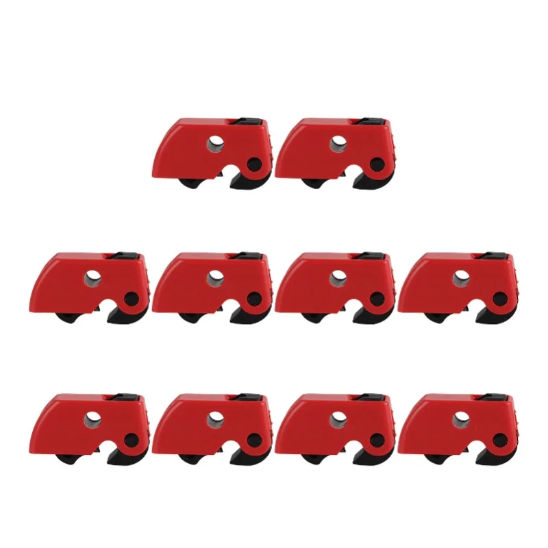 10Pcs Circuit Breaker Lockout Device Clamp On Safety Lock Set Kit For Industrial Chemical Power