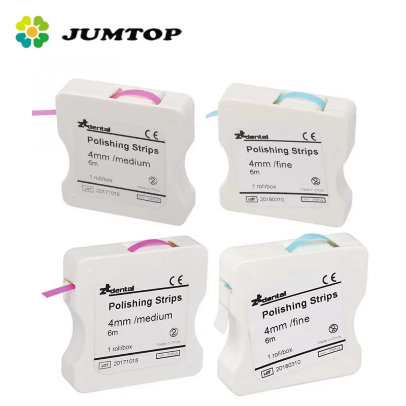 4mm Dental Polishing Strips- Interproximal Finishing Polishing for Composite Resin Contouring, Teeth Whitening Proximal Redction