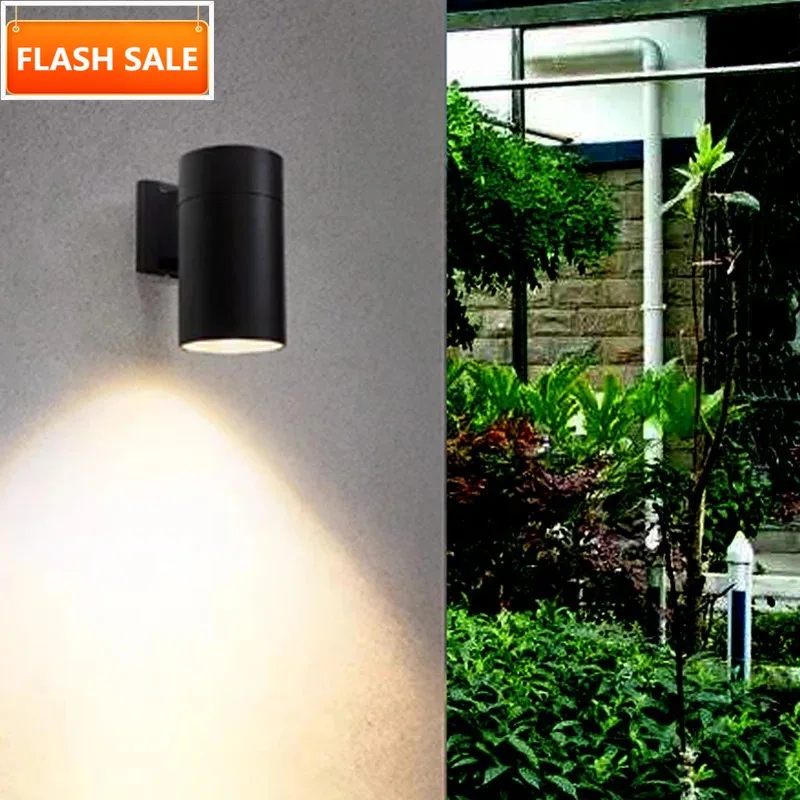 

Уличный настенный светильник 5 Вт 7 Вт COB светодиодный Dia65mm дома Современные алюминий , закалённое Высокопрочное стекло круглые настенные лампы Открытый Бра