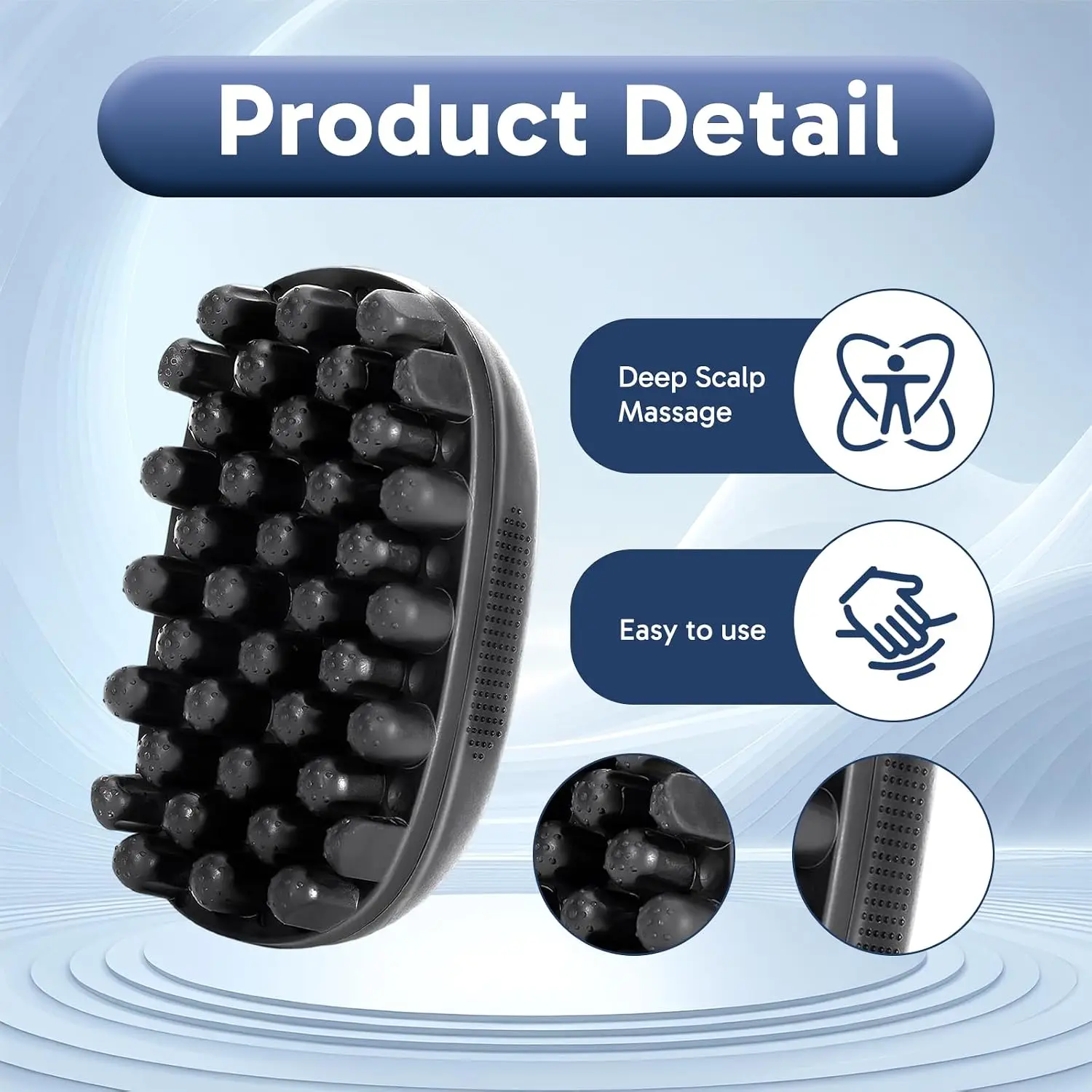2Pcs Afro Hair Styling Set Sponge Twist Hair Brush Scalp Massager Wide Tooth Afro Pick Comb Curly Dreadlocks Hairdressing Tools