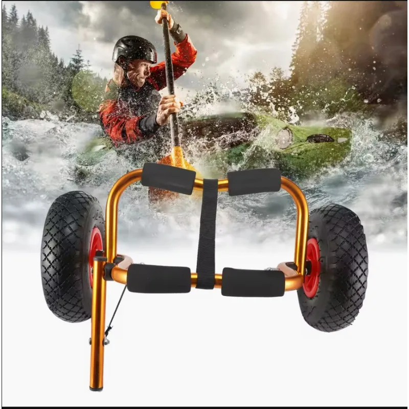 

80KG 50KG Loading Capacity Foldable Kayak Trolley Energy-saving Two-wheeled Carrier Cart for Kayak Canoe Boat Carrier Trolley