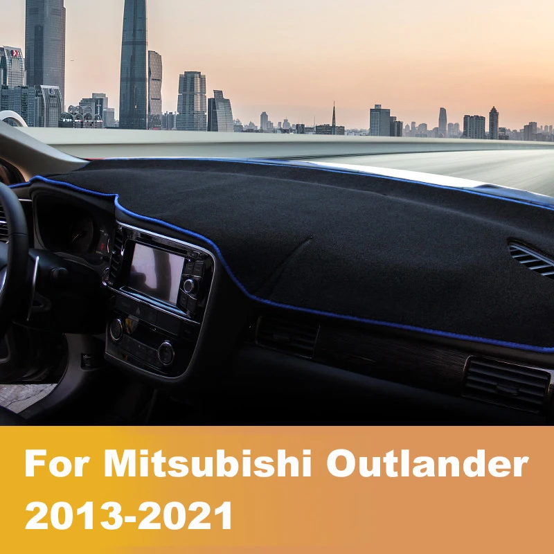 For Mitsubishi Outlander 3 2013-2016 2017 2018 2019 2020 Car Dashboard Cover Dash Mat Sun Shade Pad Carpet Anti-UV Accessories