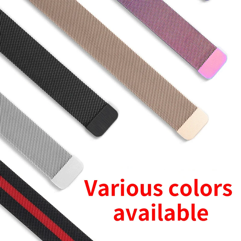 Mesh Metal Bands Compatible with Apple Watch 38/40/41mm 42/44/45/49mm,Stainless Steel Magnetic Loop Strap for iWatch SE987654321