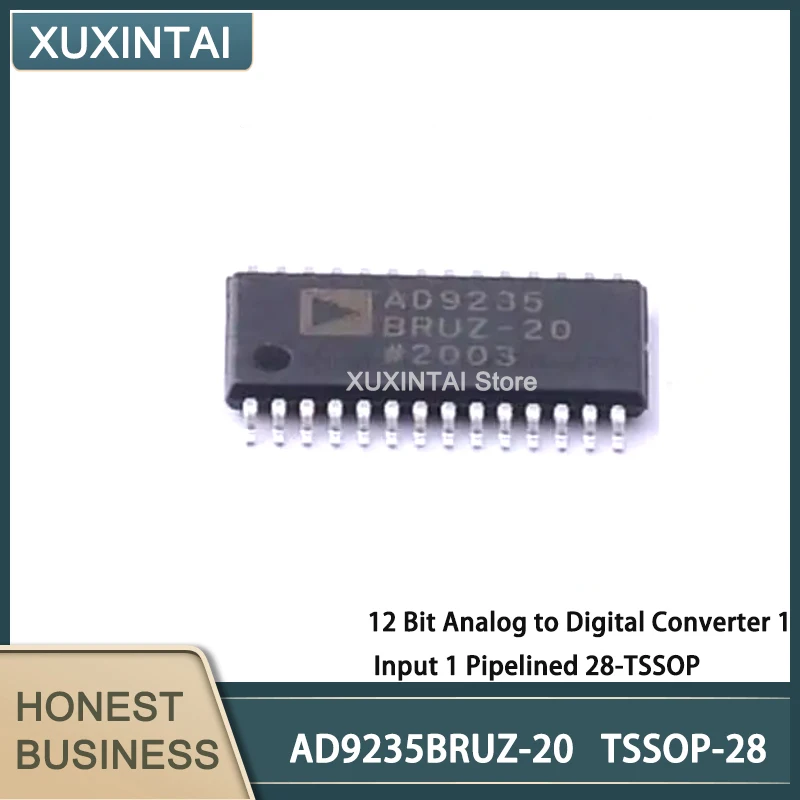 5Pcs/Lot New Original  AD9235BRUZ-20 AD9235BRUZ  12 Bit Analog to Digital Converter 1 Input 1 Pipelined 28-TSSOP