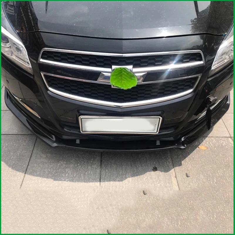 For Chevrolet Malibu 2011-2014 Front Bumper Lip Diffuser Body Kit Protector Cover Trim Decorative Car Styling Auto Accessories