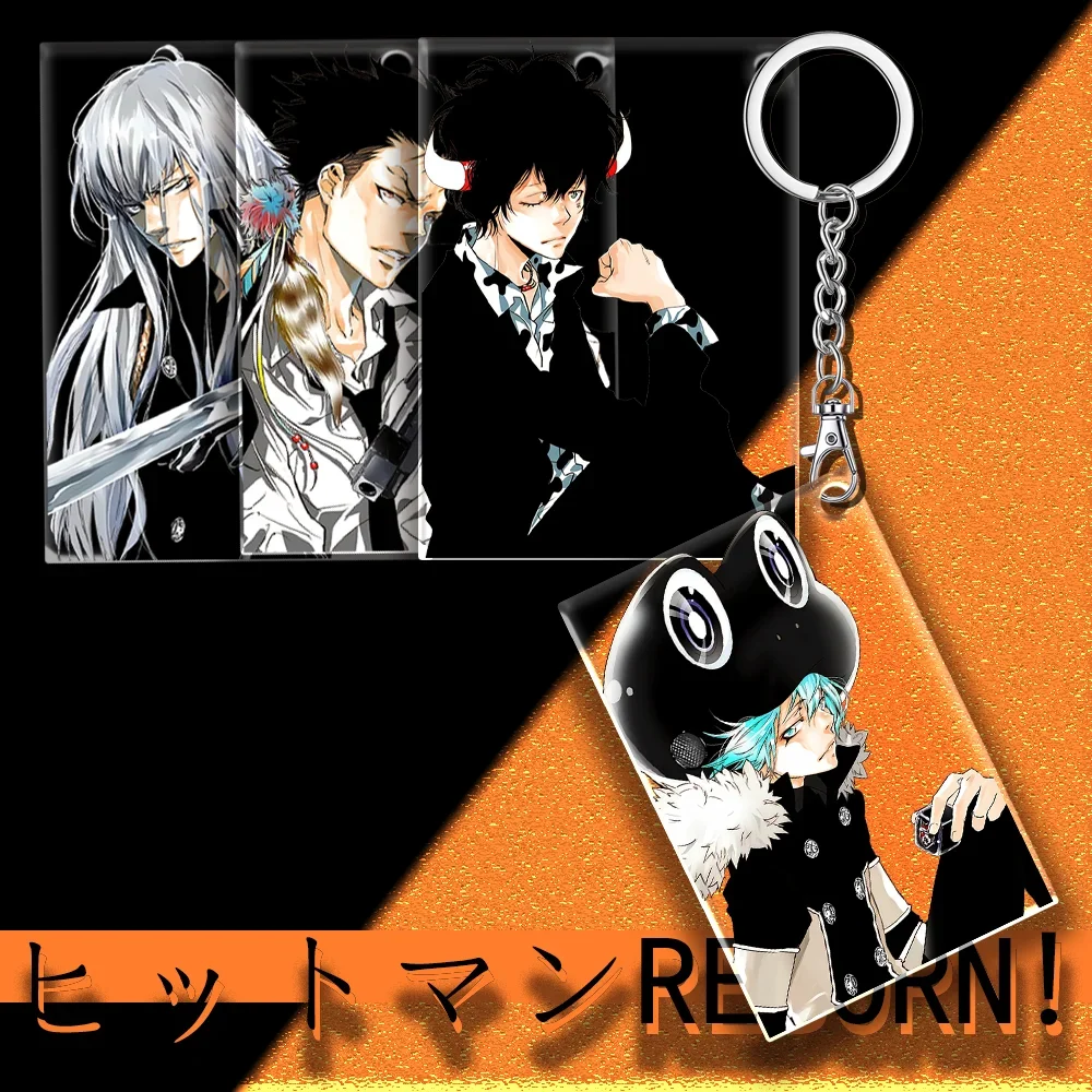 12cm Katekyo Hitman Reborn Acrylic Double-sided Patterned Pendant Acrylic Fun Keychain Backpack Accessories Children's Gifts