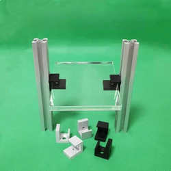 European standard aluminum profile frame laminate glass fixture 2020 3030 4040