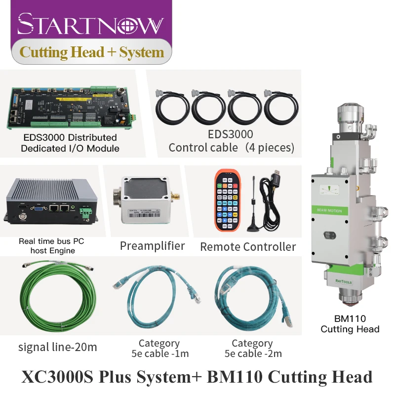 Startnow Raytools BS12K BM110 BT220 Fiber Laser Cutting Head With Matching System XC3000S Plus XC4000 for Laser Cutting Machine