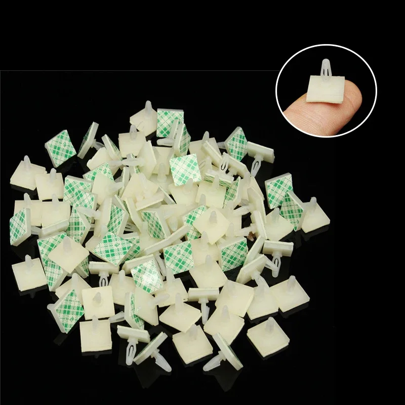 50/100Pcs HC-5 3mm Nylon Plastic Stick Fixed Clip On PCB Spacer Standoff Locking Snap-In Posts Fixed Clips Adhesive Kit