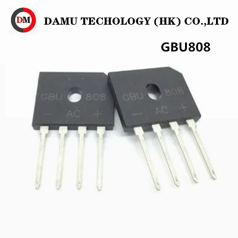5pcs/lot GBU808 GBU-808 800V 8A power Diode Bridge Rectifier