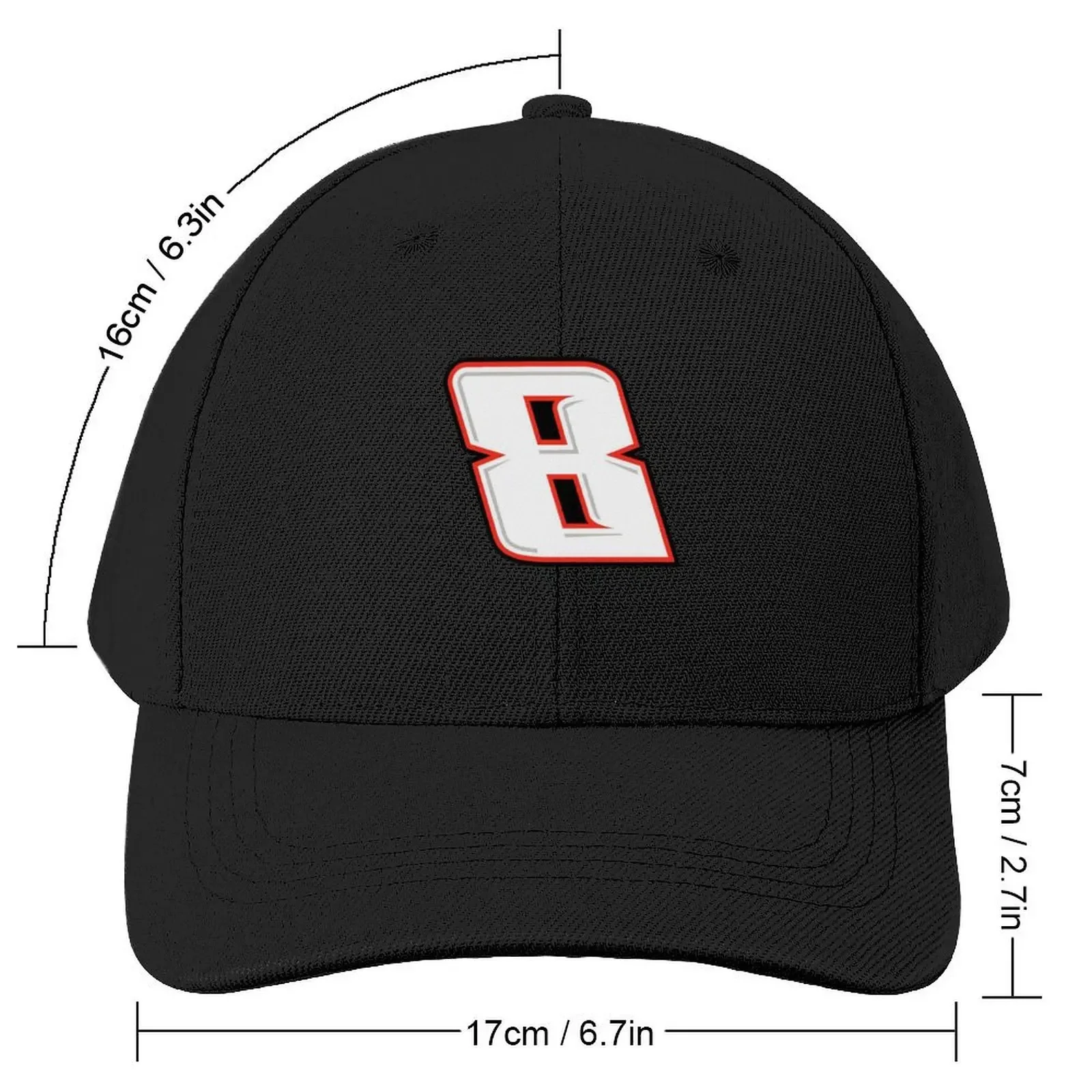 Kyle Busch 8 Baseball Cap Thermal Visor Fishing cap Designer Man Women's