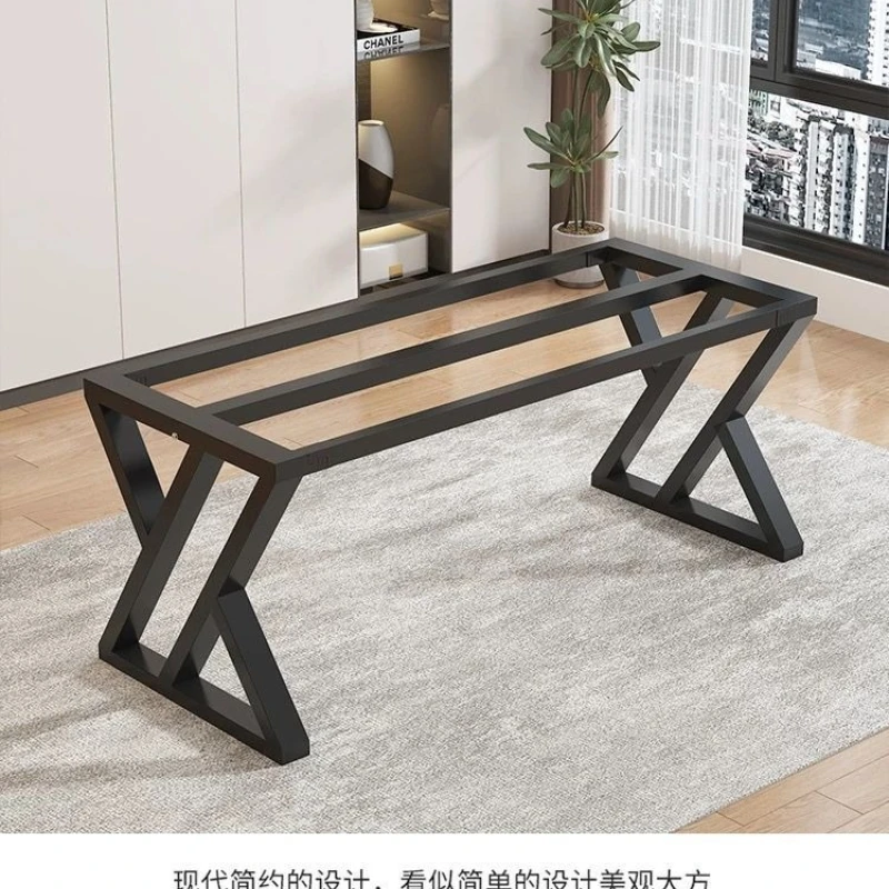 

Wrought iron light luxury thickened d coffee table computer table legs book dining table bracket rock slab office preferred