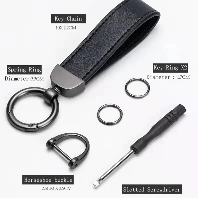 New Genuine Leather Car Styling Emblem Keychain Key Chain Rings For BMW E46 E30 E34 E36 E39 E60 E87 E90 Car Accessories