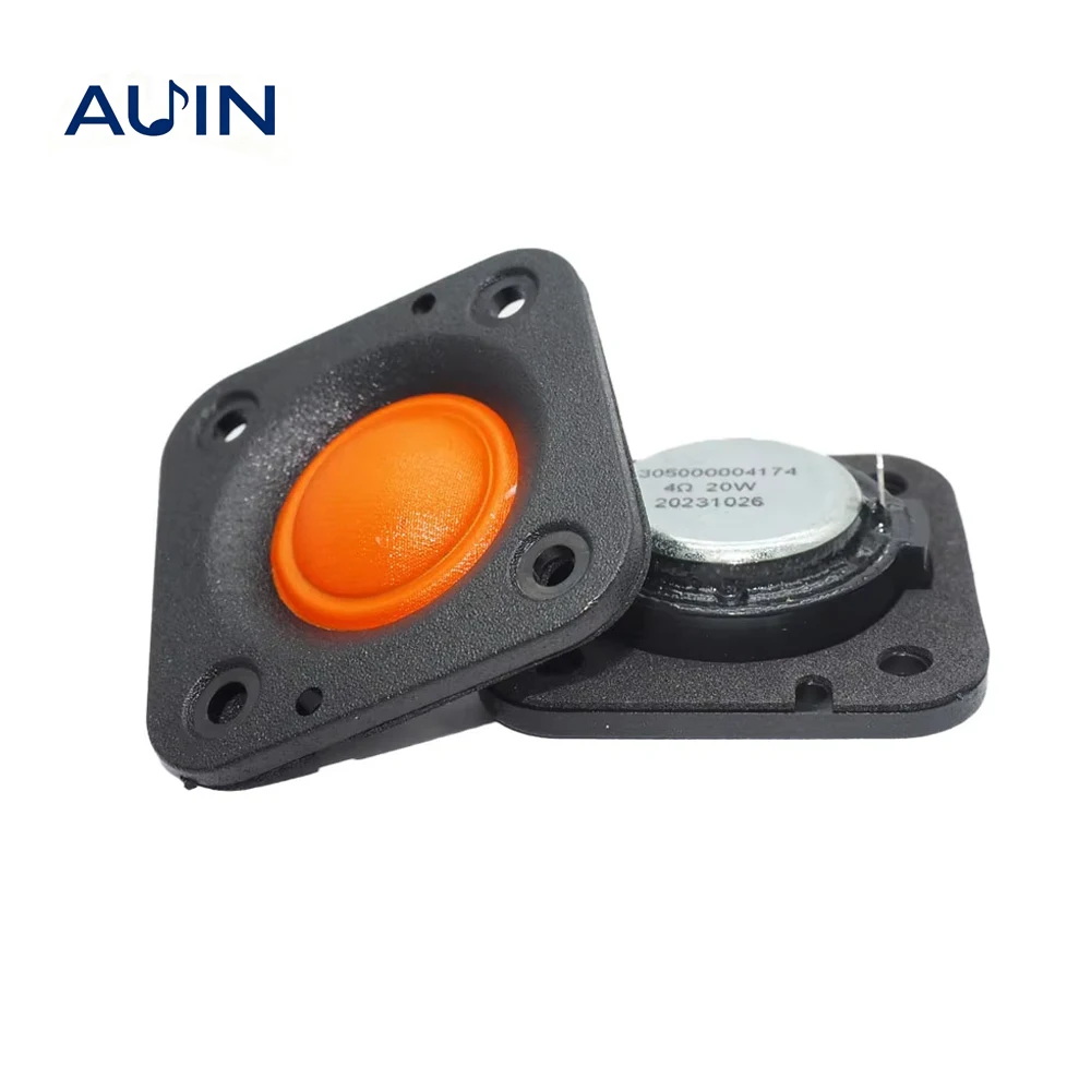 AUIN 2Pcs 2 Inch 48MM Tweeter Speaker 4 Ohm 20W Audio Ultrathin Hifi Silk Membrane Titanium Film Treble Loudspeaker DIY