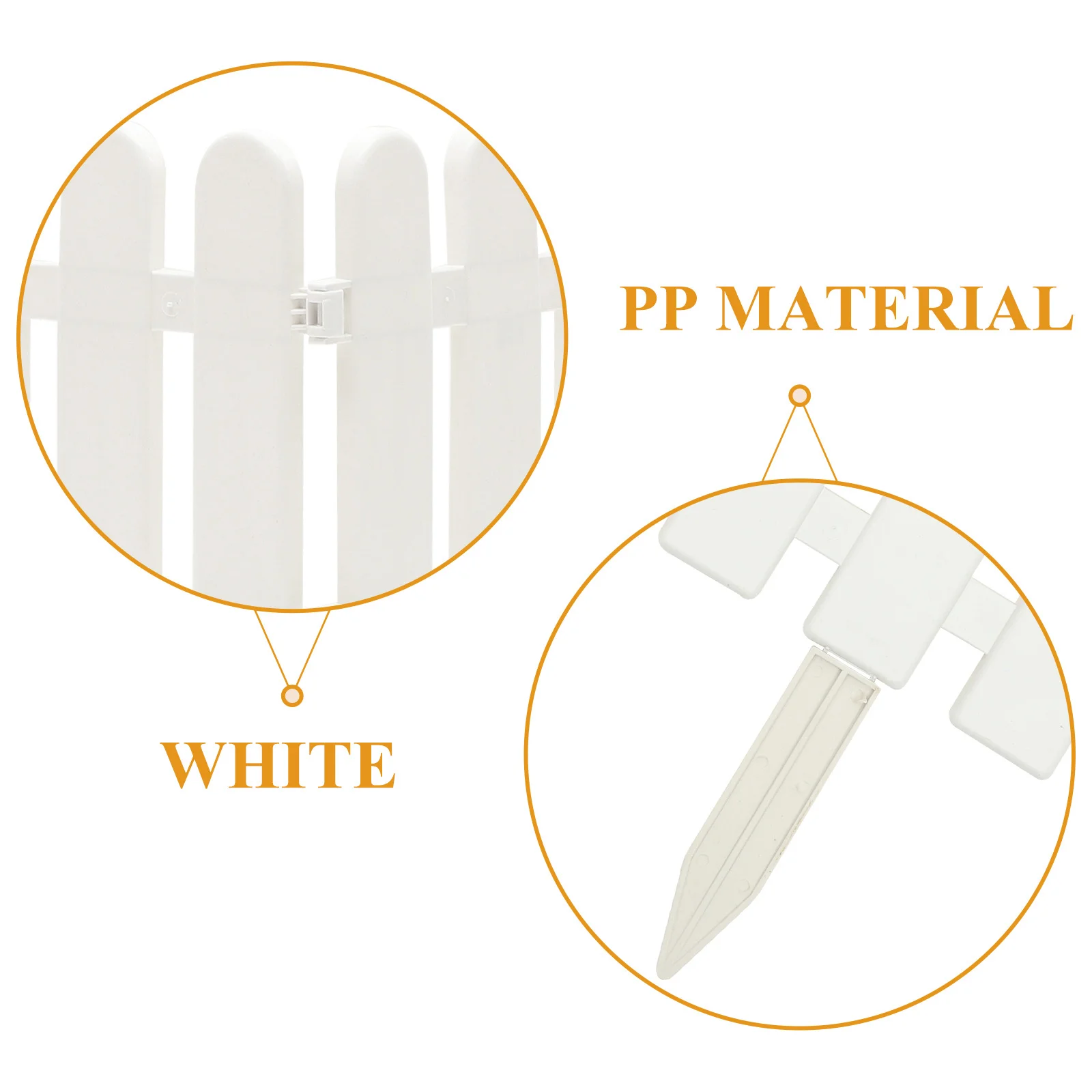 

1Set Garden Fences DIY Plastic Picket Edging Decorative Ornament for Flowerbeds Driveways Paths Garden Fence Plastic Fence