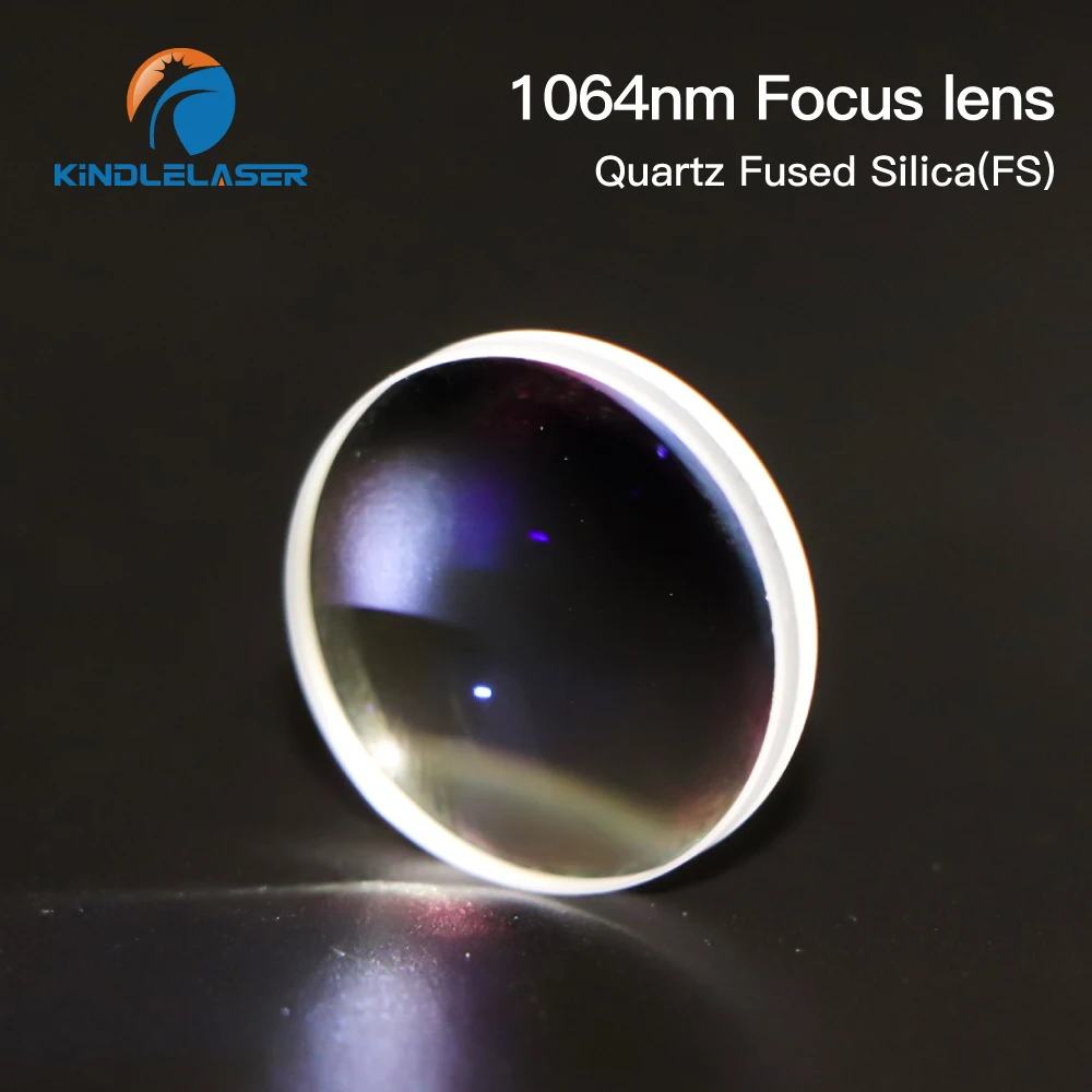 KINDLELASER 1Pcs Focusing & Collimating Lens Dia. 20 - Dia.50 OEM Quartz Fused Silica Fiber Laser 1064nm Raytools