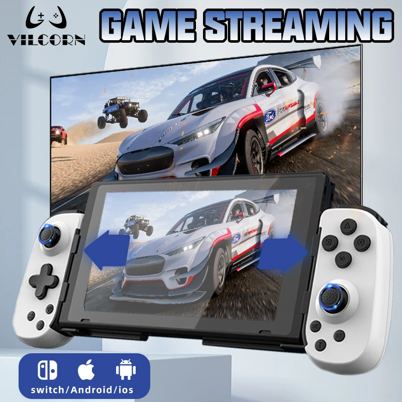 JD6 Stretchable Gamepad For PS4 Switch Android IOS Mobile Phone Gaming Controller Support Game Streaming Retractable Joystick