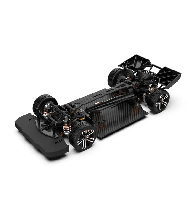 1/10 RC Car Carbon Fiber Brushless RTR Electric On-Road RC Supercar High Speed AK-917B-C by Rlaarlo with 2.4GHz Remote Control