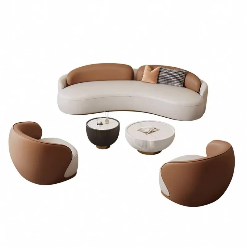 Sofa coffee table combination beauty salon clothing store wedding shop studio resting area reception negotiation sofa