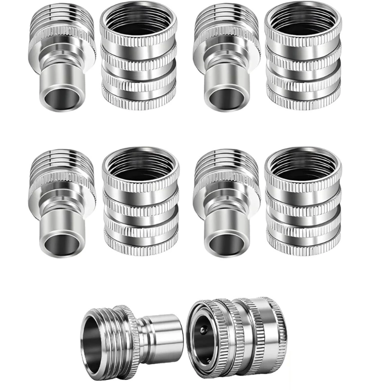 10Pcs Water Hose Coupler 1/2 to 3/4inch Easy Installation For Garden Irrigation