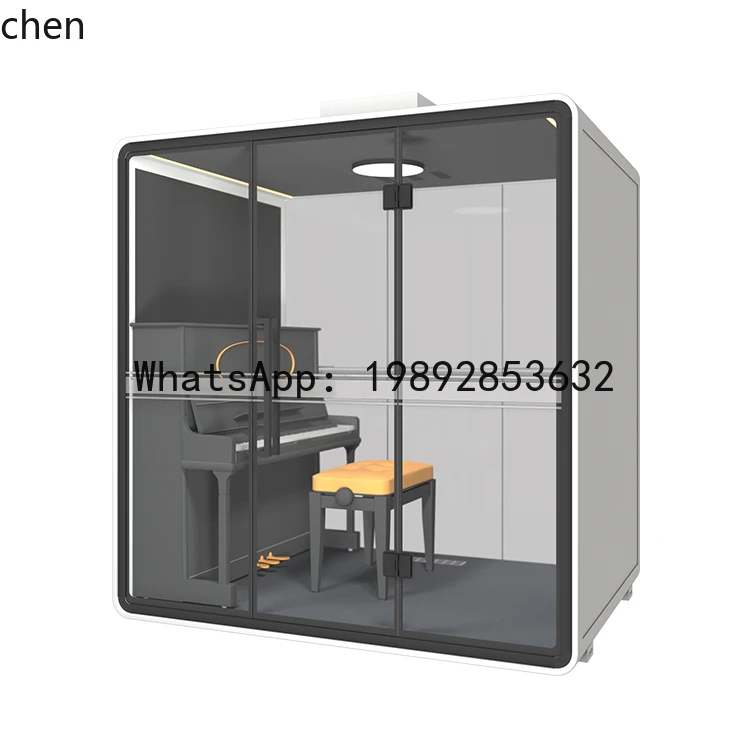 كابينة صامتة لغرفة عازلة للصوت، مقصورة عازلة للصوت للمكتب، كشك هاتف منزلي، كابينة تسجيل الاستوديو المباشرة #3