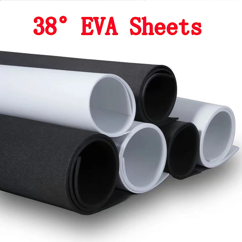 

38-degree black and white odorless EVA foam sheets, environmentally friendly EVA foam boards for cushioning, shock absorption, a