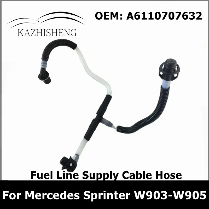 A6110707632 Fuel Line Supply Cable Hose for Mercedes Sprinter W903-W905 2000-2006 Fuel Pipe to Pump 3 WAY 6110707632