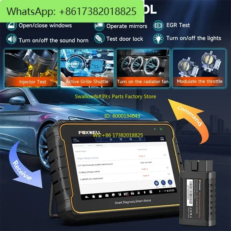 FOXWELL gt60 Automotive full system diagnostic instrument OBDII scanning tool 24 common reset functions