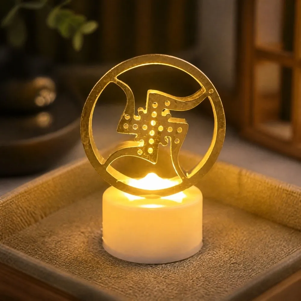 Flameless Flameless LED Candle Lights Battery Operated Compact Size Battery Operated Mini Night Lamp Without Smoke