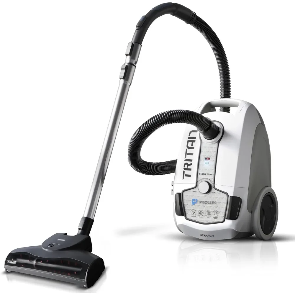 

Bagged Canister Vacuum Cleaner with Sealed HEPA Filtration 5-Speed Motor Best Rated Canister