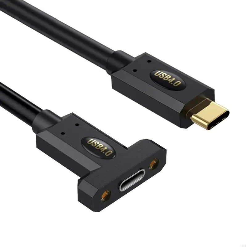 90 grados USB4 Cable 40Gbps Transferencia datos 240W USB C cable USB C 83cf