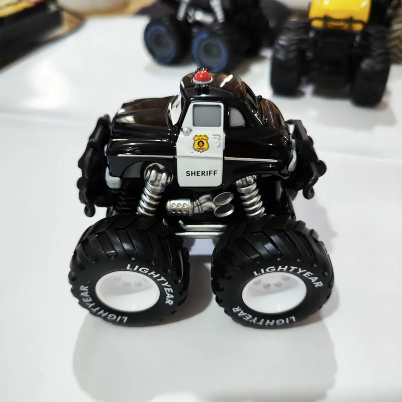 سيارات ديزني بيكسار سيارات البرق ماكوين ماتر شريف 4WD-4 عجلة القيادة سباق السيارات لعب بالقصور الذاتي على الطرق الوعرة سيارة سيارة أطفال هدية #6