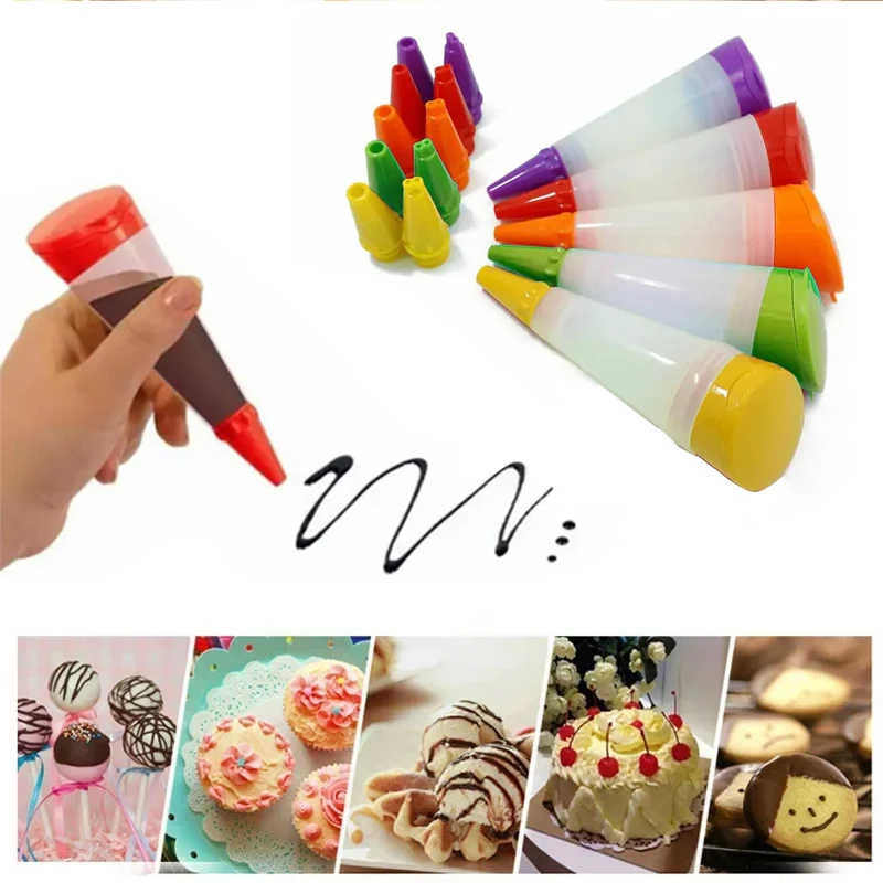

1PC Food Writing Pen Chocolate & Cake Decorating Tools Cream Cup Cookie Icing Piping Pastry Nozzles Kitchen Baking Accessories