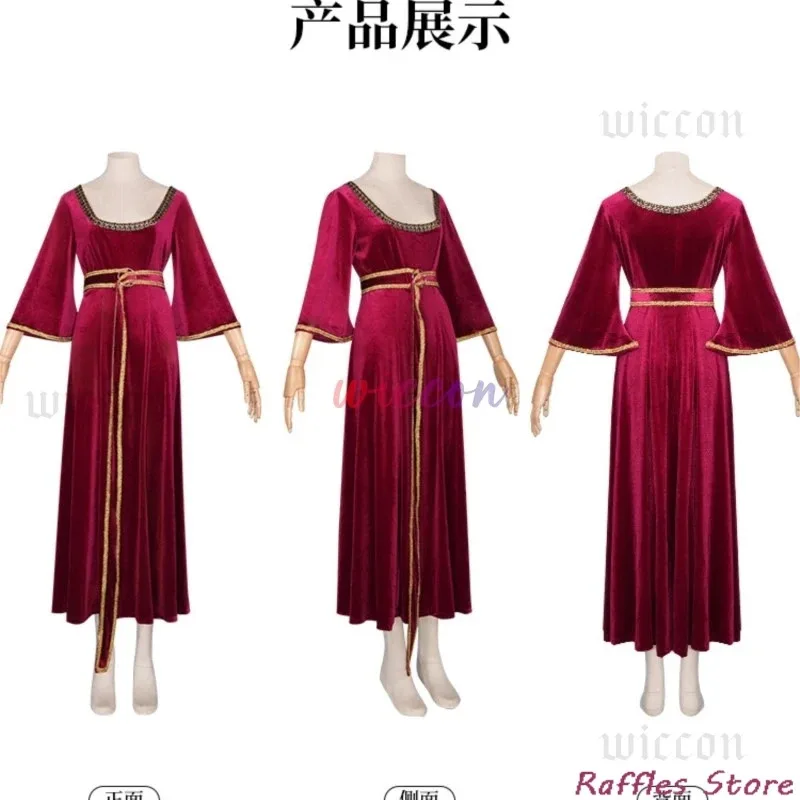 Disfraz de Gothel, vestido rojo de Anime, mono para madre, cinturón para mujer adulta, conjunto completo de trajes, traje de fiesta de Carnaval y Halloween