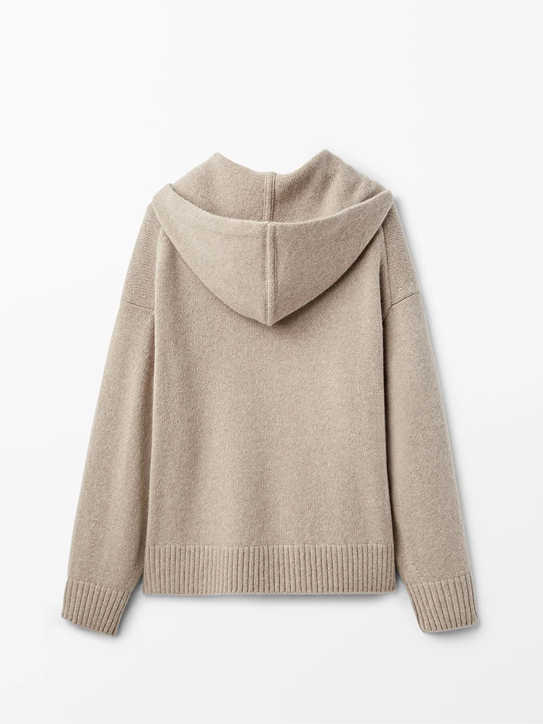 Ethereal MD 2023  autumn new style of Cape hooded casual top knitwear for women