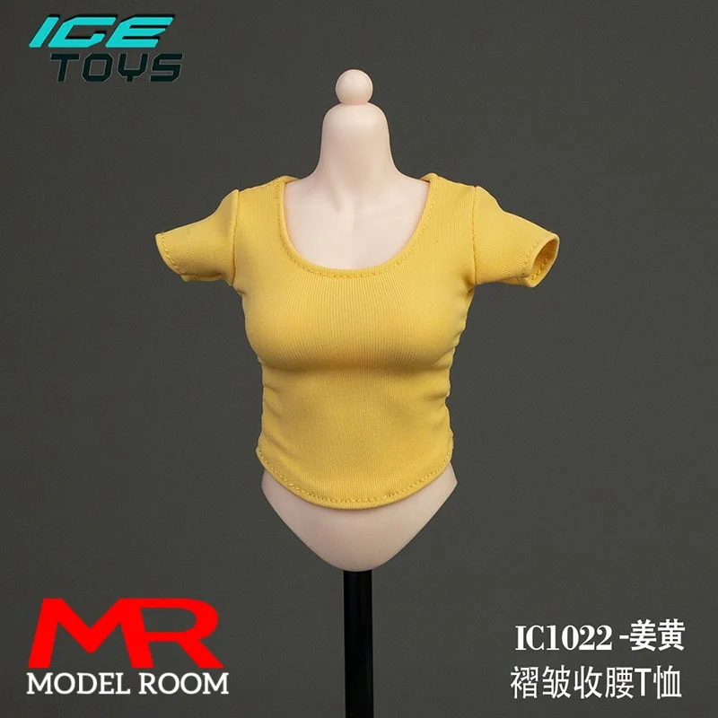 ICE TOYS ic1022 1/6 Bilancia Femminile Stretto T-shirt Corta Modello di Vestiti Misura 12 ''TBL PH JIAOU ANT YM Soldato Action Figure Corpo Bambole